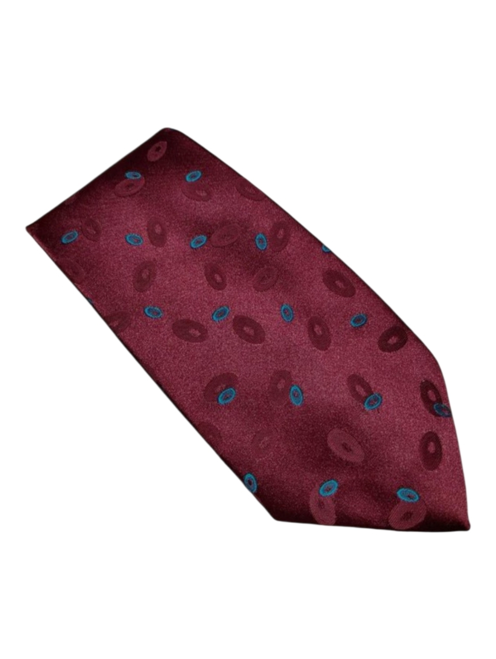 7th Avenue Brand Men's Tie  Eggplant Purple / Turquoise